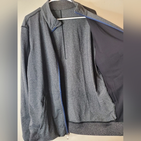 Mens Lululemon Pre-Post Jacket Size Extra Large Luon Heathered Grey - Picture 11 of 16